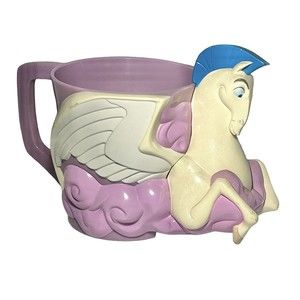 Rare Disney Hercules Mug Pegasus Coffee Cup 1997 Vintage Collectible Disneyland